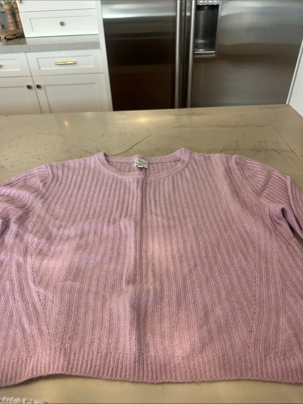 Blue Rain Lilac Tweed Mini Skirt and Knit Sweater Set